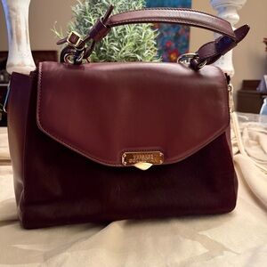 Versace Deep Burgundy Crossbody Bag